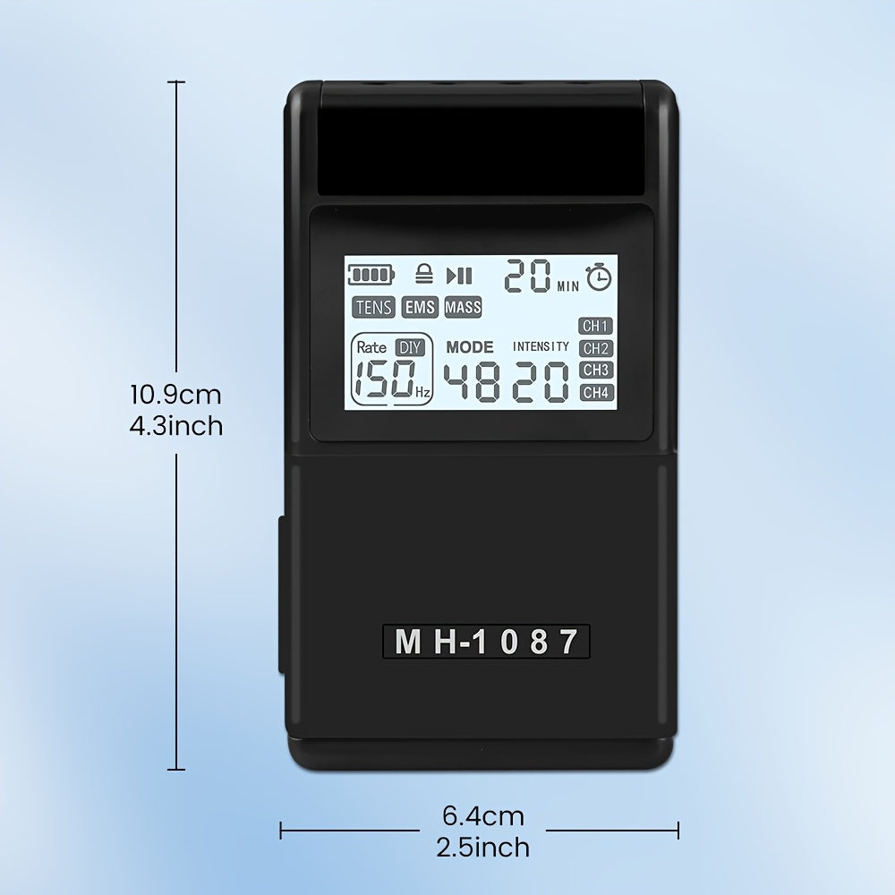NNETM Digital 4-Channel TENS EMS Muscle Stimulator