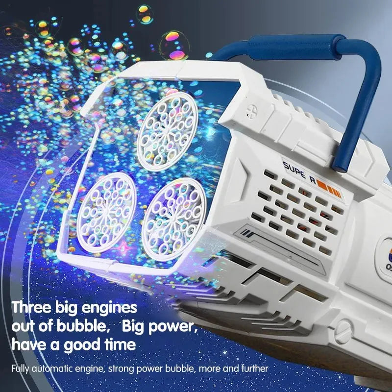 LED Bubble Rocket Gun