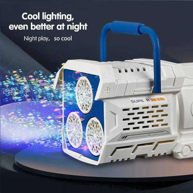 LED Bubble Rocket Gun