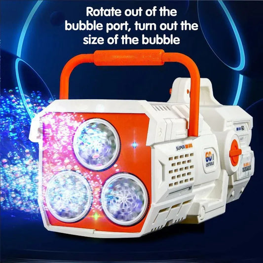 LED Bubble Rocket Gun