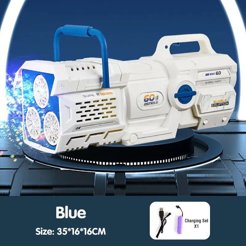 LED Bubble Rocket Gun