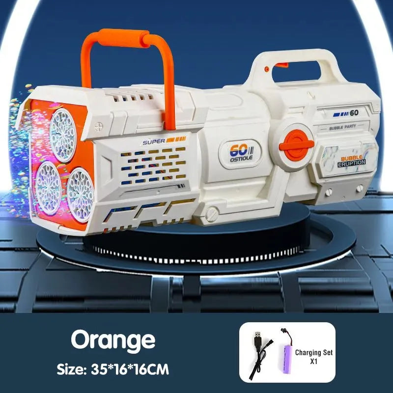 LED Bubble Rocket Gun